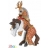 Cheval du maître dŽarmes cimier cerf une figurine Papo