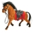 Cheval en floque