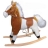Cheval Peluche à bascule animé
