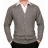 <a title='Offrir un coffret cadeau' href='http://weezoom.tumblr.com/post/12599300822/coffret-cadeau' style='text-decoration:none; color:#333' target='_blank'><strong>Coffret cadeau</strong></a> : Gilet boutonné en laine Mérinos Gris perle