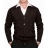 <a title='Offrir un coffret cadeau' href='http://weezoom.tumblr.com/post/12599300822/coffret-cadeau' style='text-decoration:none; color:#333' target='_blank'><strong>Coffret cadeau</strong></a> : Gilet boutonné en laine Mérinos Marron