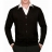 <a title='Offrir un coffret cadeau' href='http://weezoom.tumblr.com/post/12599300822/coffret-cadeau' style='text-decoration:none; color:#333' target='_blank'><strong>Coffret cadeau</strong></a> : Gilet boutonné en laine Mérinos Noir