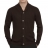<a title='Offrir un coffret cadeau' href='http://weezoom.tumblr.com/post/12599300822/coffret-cadeau' style='text-decoration:none; color:#333' target='_blank'><strong>Coffret cadeau</strong></a> : Gilet côtelé et boutonné en Laine et Cachemire Chocolat