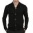 <a title='Offrir un coffret cadeau' href='http://weezoom.tumblr.com/post/12599300822/coffret-cadeau' style='text-decoration:none; color:#333' target='_blank'><strong>Coffret cadeau</strong></a> : Gilet côtelé et boutonné en Laine et Cachemire Noir