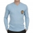 <a title='Offrir un coffret cadeau' href='http://weezoom.tumblr.com/post/12599300822/coffret-cadeau' style='text-decoration:none; color:#333' target='_blank'><strong>Coffret Cadeau</strong></a> : Pull col V Camps United en Laine et en Cachemire Bleu ciel