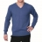 <a title='Offrir un coffret cadeau' href='http://weezoom.tumblr.com/post/12599300822/coffret-cadeau' style='text-decoration:none; color:#333' target='_blank'><strong>Coffret cadeau</strong></a> : Pull col V en Cachemire et en Laine Bleu