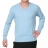<a title='Offrir un coffret cadeau' href='http://weezoom.tumblr.com/post/12599300822/coffret-cadeau' style='text-decoration:none; color:#333' target='_blank'><strong>Coffret cadeau</strong></a> : Pull col V en Cachemire et en Laine Bleu ciel