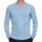 <a title='Offrir un coffret cadeau' href='http://weezoom.tumblr.com/post/12599300822/coffret-cadeau' style='text-decoration:none; color:#333' target='_blank'><strong>Coffret cadeau</strong></a> : Pull en Cachemire col V côtelé Bleu ciel