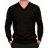 <a title='Offrir un coffret cadeau' href='http://weezoom.tumblr.com/post/12599300822/coffret-cadeau' style='text-decoration:none; color:#333' target='_blank'><strong>Coffret cadeau</strong></a> : Pull en laine Mérinos col V Noir