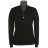 <a title='Offrir un coffret cadeau' href='http://weezoom.tumblr.com/post/12599300822/coffret-cadeau' style='text-decoration:none; color:#333' target='_blank'><strong>Coffret cadeau</strong></a> : Pull en soie Col V à 2 boutons Noir