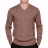 <a title='Offrir un coffret cadeau' href='http://weezoom.tumblr.com/post/12599300822/coffret-cadeau' style='text-decoration:none; color:#333' target='_blank'><strong>Coffret cadeau</strong></a> : Pull en Soie col V côtelé Taupe