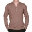 <a title='Offrir un coffret cadeau' href='http://weezoom.tumblr.com/post/12599300822/coffret-cadeau' style='text-decoration:none; color:#333' target='_blank'><strong>Coffret cadeau</strong></a> : Pull en Soie Esprit militaire Pascal Morabito col V, 2 boutons, Taupe