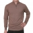 <a title='Offrir un coffret cadeau' href='http://weezoom.tumblr.com/post/12599300822/coffret-cadeau' style='text-decoration:none; color:#333' target='_blank'><strong>Coffret Cadeau</strong></a>: Pull col zippé en soie Taupe