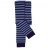 Collants sans pieds Bébé Coton bio Rayé Marine-bleu jeans