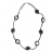 Collier / Sautoir EL70 Gris Noir Crème