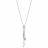 Collier acier pampilles clef, coeur, corne