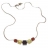 Collier Argent & Ambre Cubes