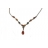 Collier Argent & Ambre Maine