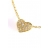 Collier Coeur or jaune