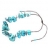 Collier Hozz Azul Turquesa