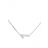 Collier Shiny Number 1 or blanc diamants