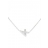 Collier Shiny Number 4 or blanc diamants