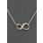 Collier Silver Number 8 argent