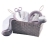 Corbeille de toilette et accessoires Rose poudré