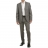 Costume Cintré 100 % Laine Gris
