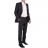 Costume Cintré Laine et Soie Marine