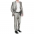 Costume de cérémonie gris chinzé semi cintré