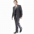 Costume semi-cintré 120'S Gris anthracite