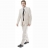 Costume Semi Cintré Beige en Lin