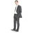 Costume Semi Cintré Gris anthracite 120'S
