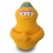 Coussin barbamama orange 16 cm