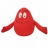 Coussin barbapapa rouge 16 cm