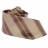 Cravate Club Beige à Rayures choco