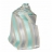 Cravate Crème rayures turquoises et grises