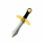 Dague mousse jaune