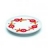 Djeco Assiette plate en porcelaine Riz piaf : 20.5 cm