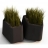Duo bacs à plantes design ROCK Couleur Noir Matière Polyethylène