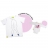 DUO T-SHIRT PERE TAILLE XL BEBE FILLE FAMILLE COMPLICE BLANC