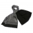 Echarpe bi-matière soie et laine noire à motifs<a title='composition florale pour la saint-valentin' href='http://www.familyby.com/boutiques/detailCategorie/4211' style='text-decoration:none; color:#333'><strong> fleur</strong></a>is blancs