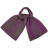 Echarpe Bicolore en Laine Anthracite rayures mauves