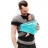 Echarpe de portage Gris clair poche Turquoise