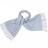 Echarpe en laine Mérinos bleue ciel