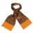 Echarpe en Soie orange à motifs cachemire