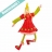 Elfe macaron robe rouge