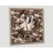 Emde Pêle mêle à élastiques Emde en bois patiné argent fond fourrure et ruban tissu 80x80 cm