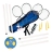 Ensemble badminton + ballon